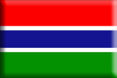 Bandiera Gambia .gif - Grande e rialzata